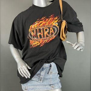 2/10 ✨Drag Racing Flames Oversized Tee